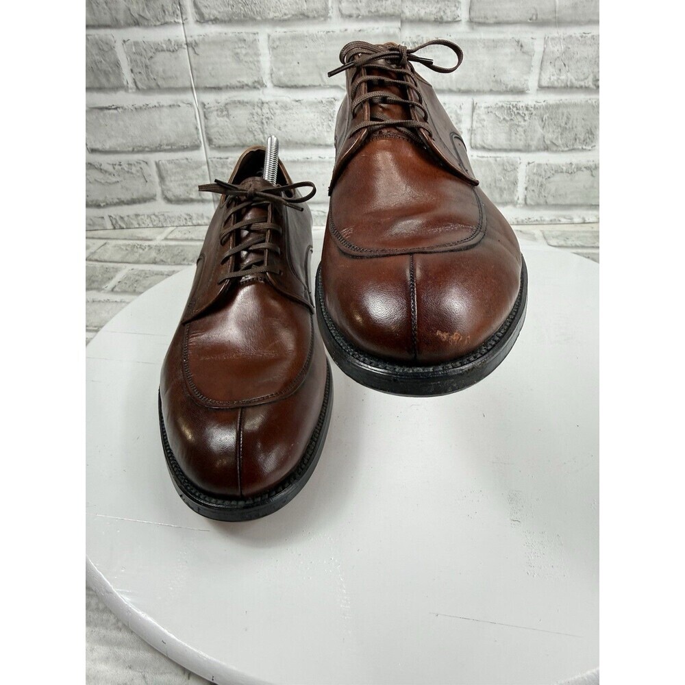 Foot-So-Port Supreme VINTAGE Men’s 12.5 Brown Leather Classic Derby Shoes NEW - Picture 5 of 14